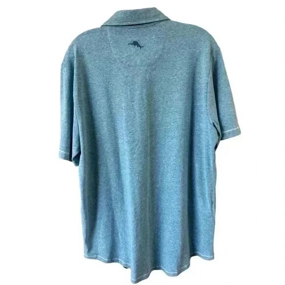 Tommy Bahama button down polo with the famous Logo. Breathable fabric Sz. Med. - Picture 3 of 11